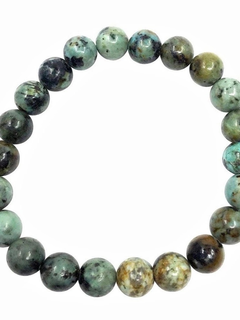 Green & Black Beaded Bracelet